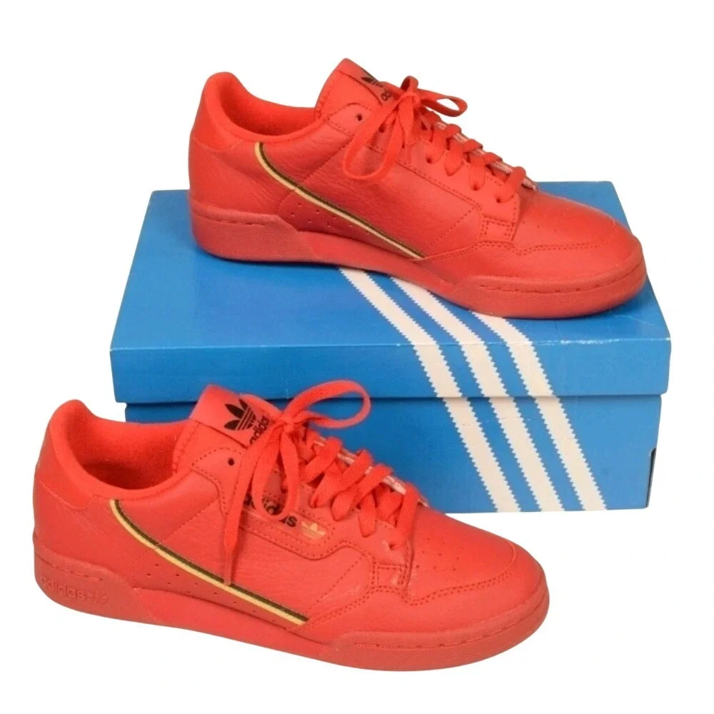 Adidas‎ Continental 80 Sneakers Mens 12 Red Leather Low Top EE4144 Retro Shoes